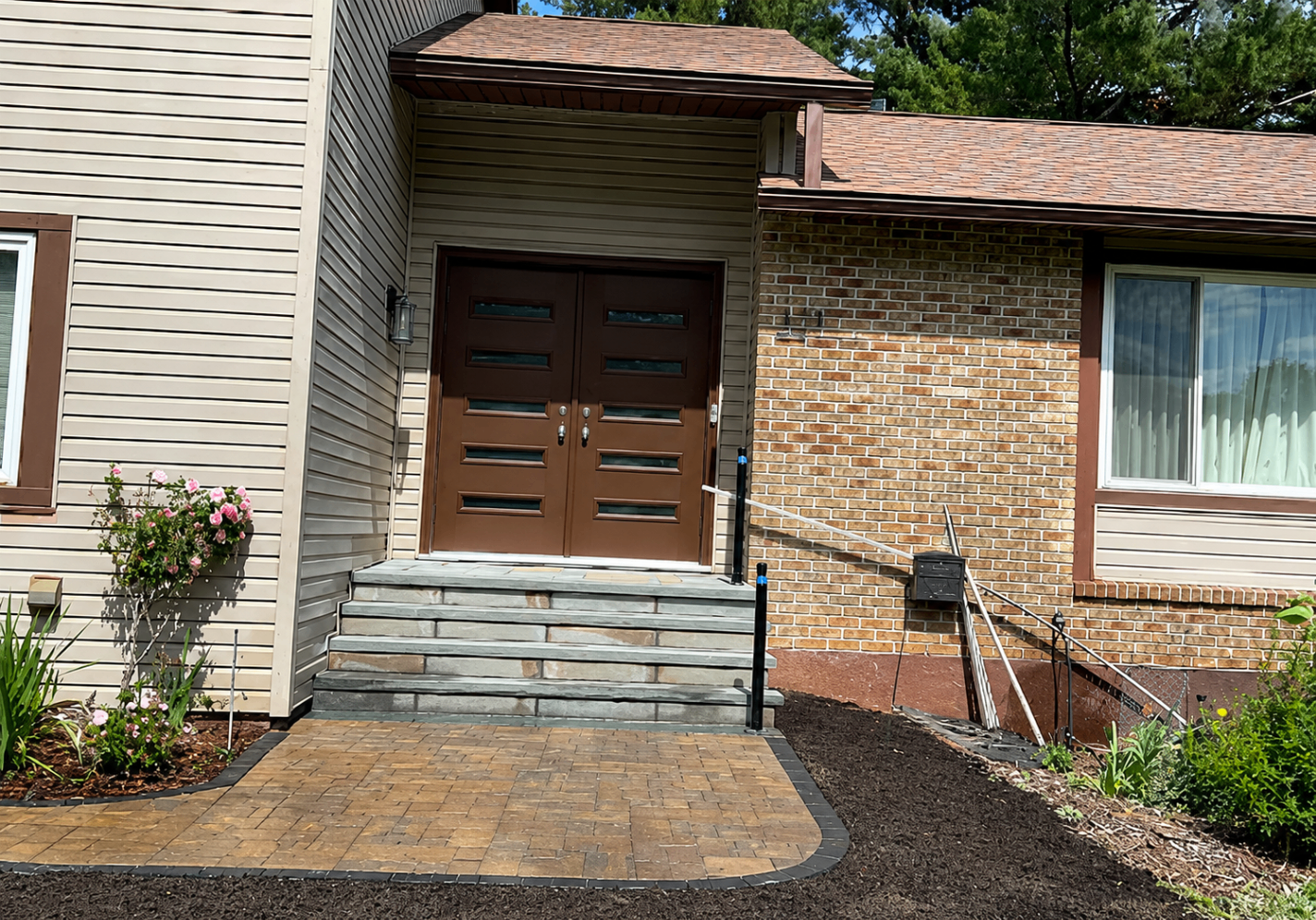 Landscape Design — real A.R. Curb Appeal project in Maryland